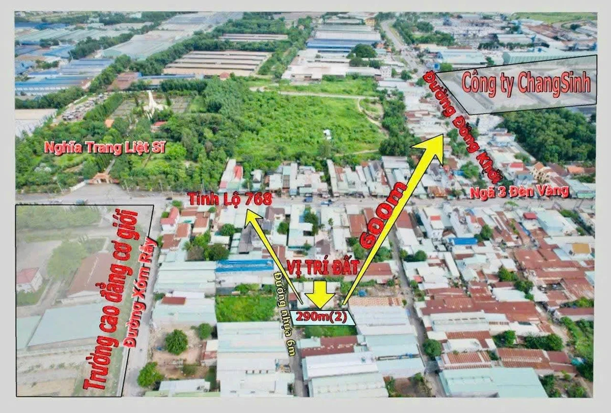 Bán lô đất biệt thự 290m2 Đồng Khởi, Bình Chánh - 3 tỷ 100 triệu - Ảnh 1