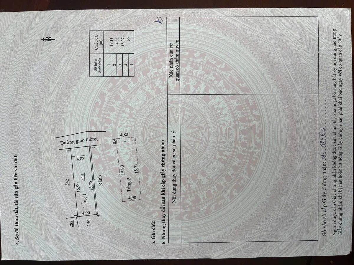 Bán nhà 1 trệt 1 lầu 3 PN 156m² Phường Bửu Hòa 3,85 tỷ - Ảnh thu nhỏ 5