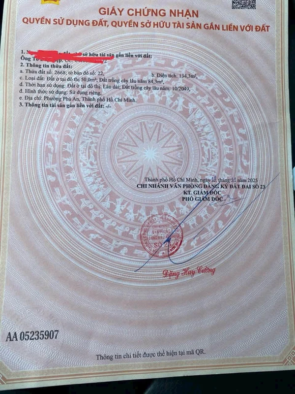 Bán đất ngang 6m Phú An, Bình Dương 1 tỷ 150