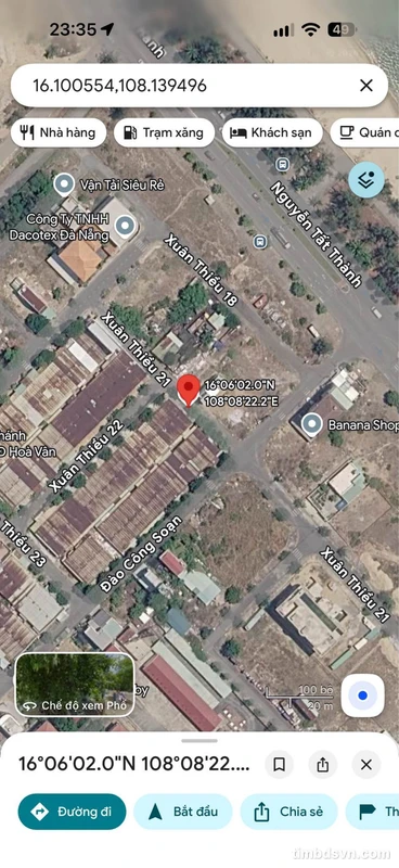 Bán đất nên 70m² gần biển Xuân Thiều 21, Đà Nẵng