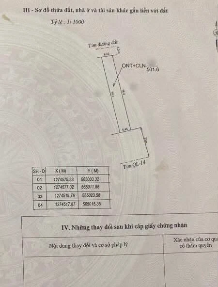 Bán đất QL14 Đồng Xoài 400m² mặt tiền - Ảnh thu nhỏ 2