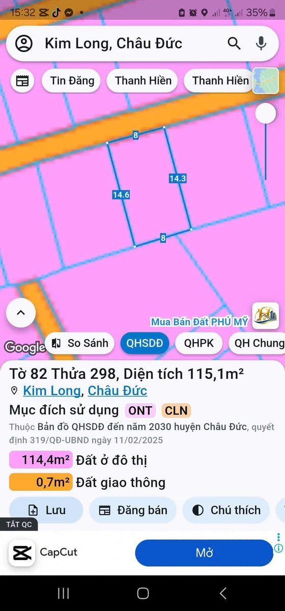 Bán đất Hóc Môn Kim Long 112m² giá 990 triệu - Ảnh 1