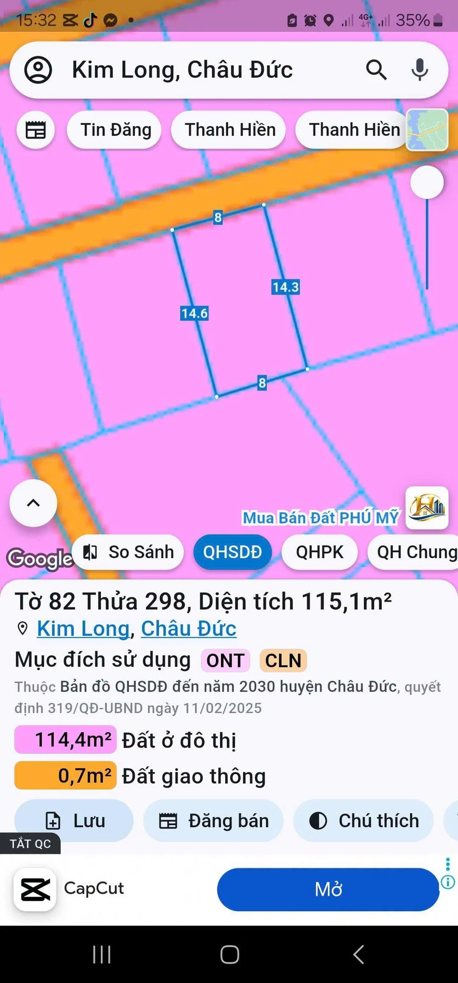 Bán đất Hóc Môn Kim Long 112m² giá 990 triệu - Ảnh 1