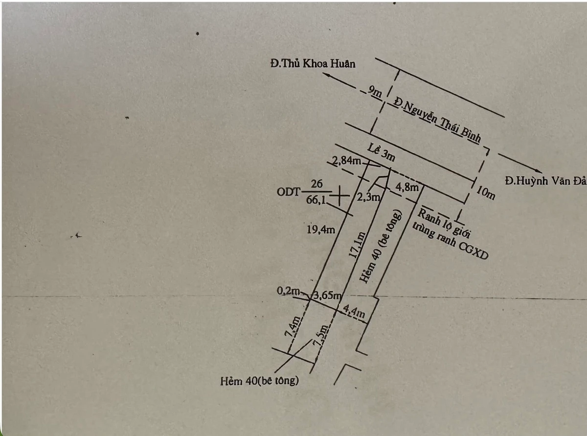 Bán nhà mặt tiền lô góc 66,1m² đường Nguyễn Thái Bình, trung tâm Tân An, giá 3 tỷ - Ảnh thu nhỏ 4