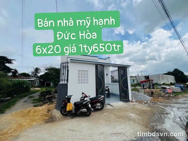 Bán nhà cấp 4 mới 6x20m 2PN 2WC Đức Hoà Long An