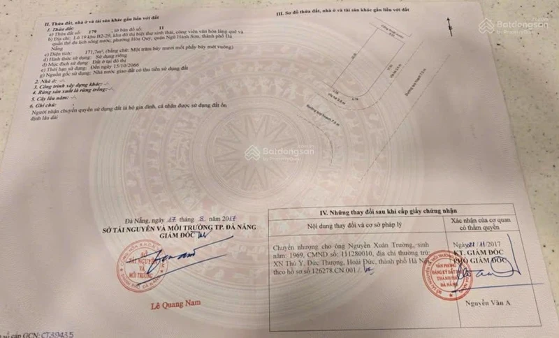 Bán nhanh lô góc 2MT Nam Hòa Xuân gần cầu Trung Lương 171,7m2 giá 9tỷ2. LH: 0932 558 ***