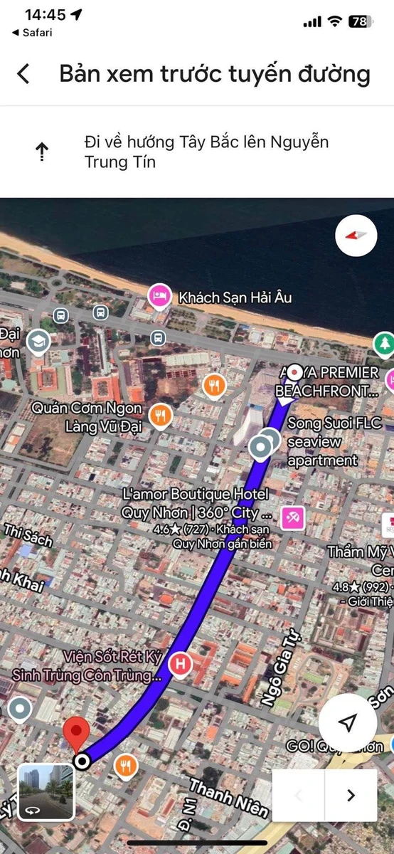 Bán nhà mặt tiền 95,6m² Lý Thái Tổ Quy Nhơn, 9,39 tỷ - Ảnh 1