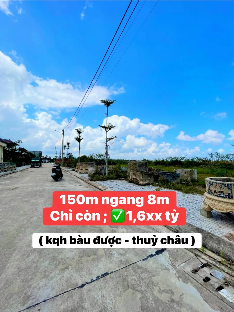 Bán đất Bàu Được 150m² 1,6 tỷ Huế - Ảnh 1