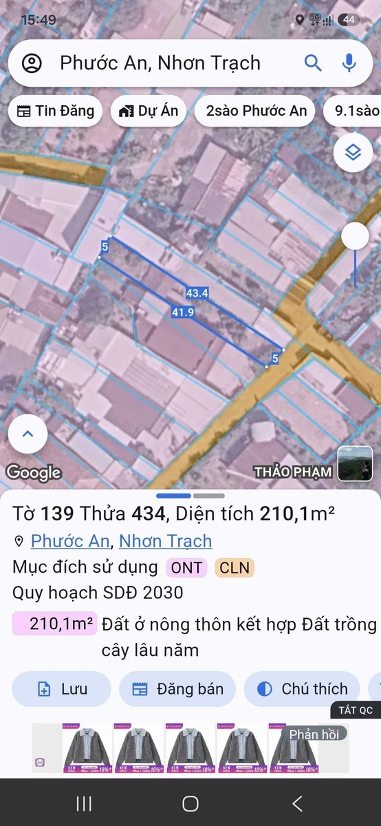 Đất bán 210m² Cát Lái, 1 tỷ 8 - Ảnh thu nhỏ 3