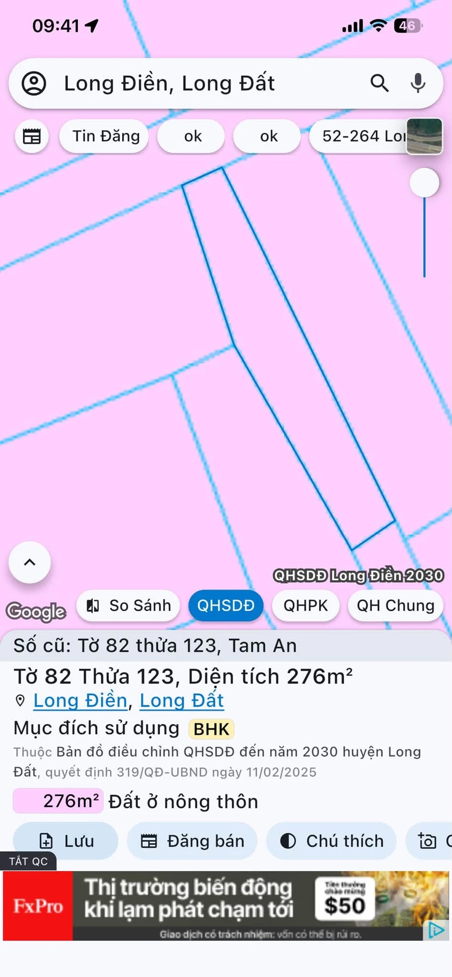 Bán đất 300m² An Ngai 1 tỷ 250 - Ảnh 1