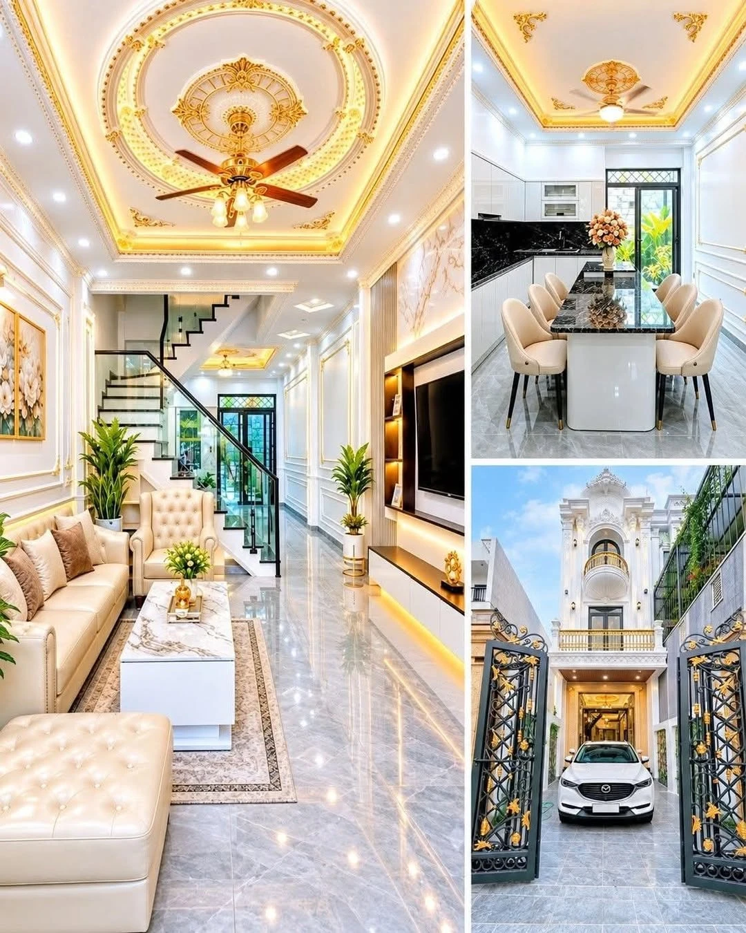 Bán nhà tân cổ điển 79m2 Lê Lợi An Dương 2,5 tỷ - Ảnh 1