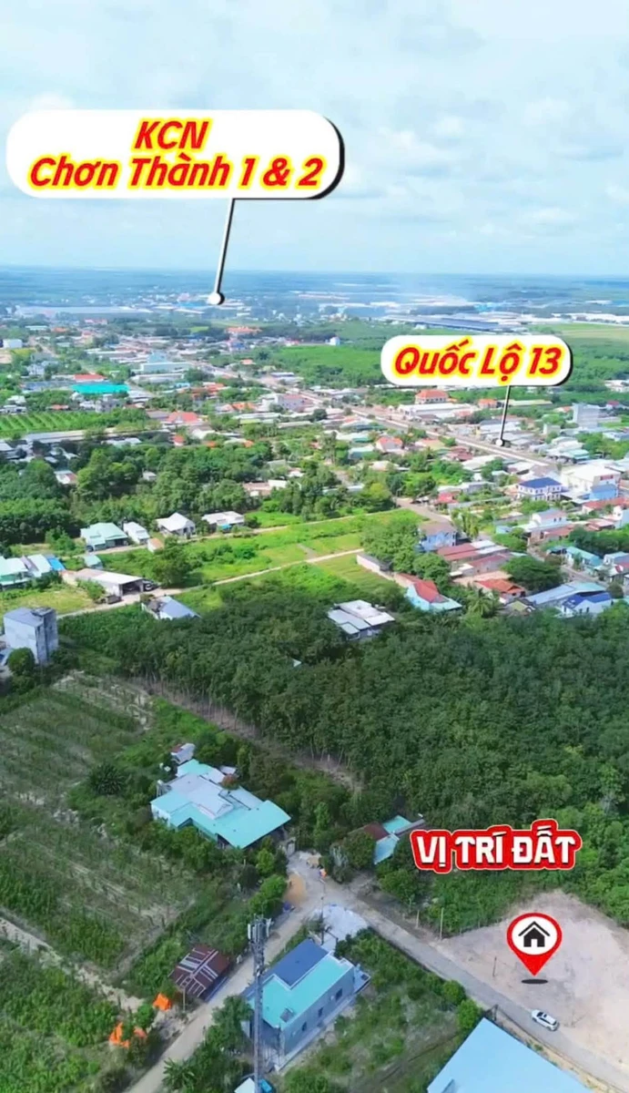 Bán đất 105m² đường Tô Hiến Thành, Bình Dương 520 triệu - Ảnh thu nhỏ 5