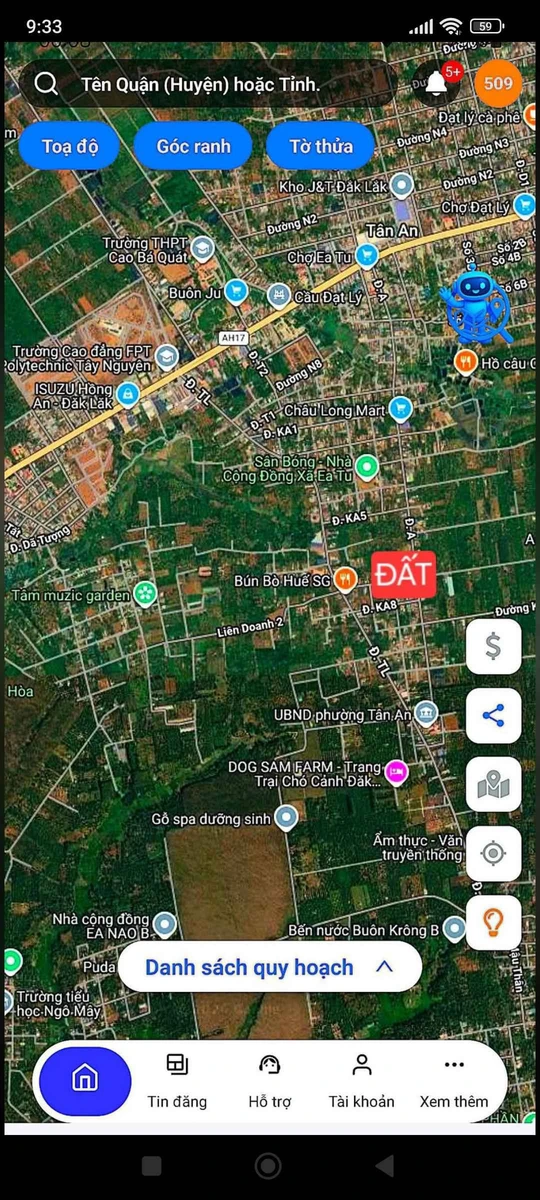 Bán đất mặt tiền KA8 250m² Buôn Ma Thuột - Ảnh thu nhỏ 3