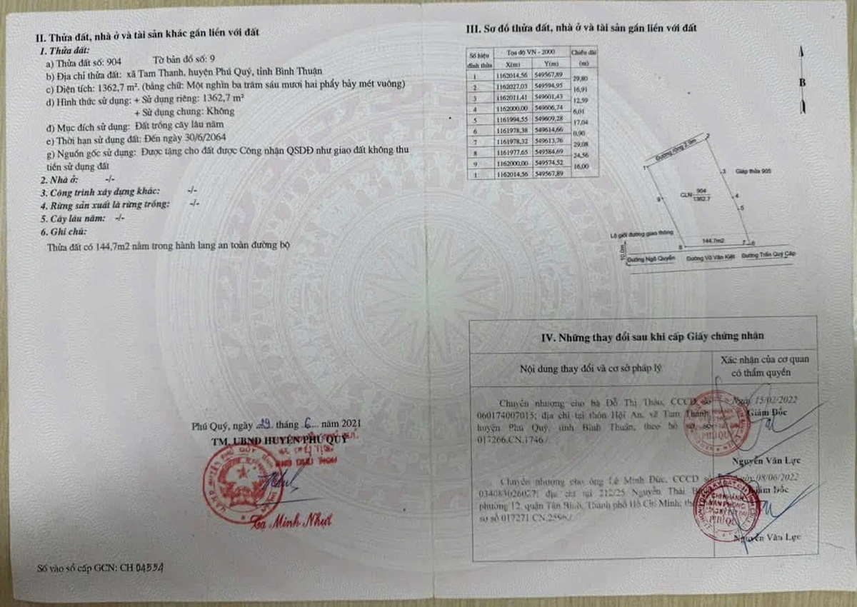 Bán mặt tiền kinh doanh Phú Quý 1.362m² giá 7,5 tỷ - Ảnh 1