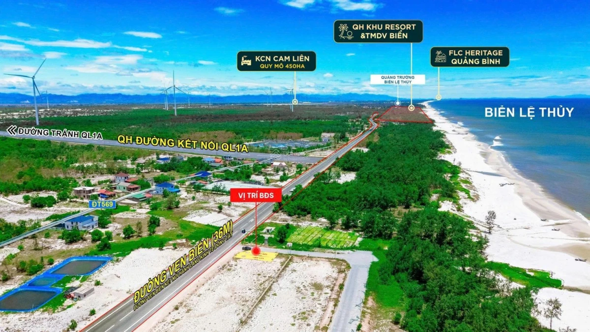 Lô đất 2 mặt tiền đường ven biển, view điện gió sát bãi tắm - Ảnh thu nhỏ 2