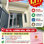 Bán nhà mới 2PN, 100m² sổ hồng riêng Lương Hòa, Bến Lức, 1,1 tỷ - Ảnh thu nhỏ 1