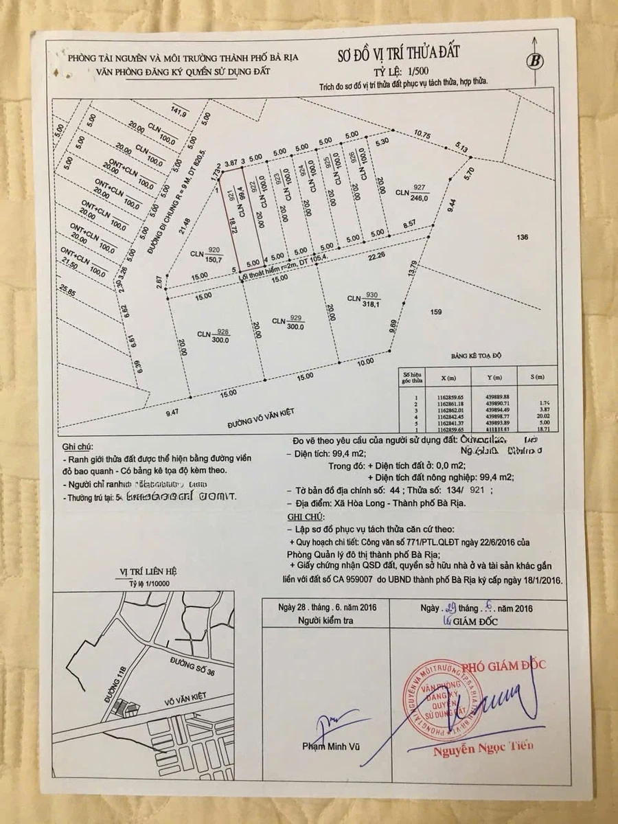 Bán lô đất 100m² Võ Văn Kiệt, Bà Rịa - Ảnh thu nhỏ 3