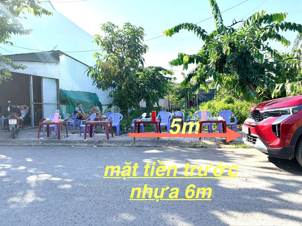 Bán đất 2 mặt tiền 124m² ngay chợ Long Cang, Cần Dước - Ảnh thu nhỏ 4