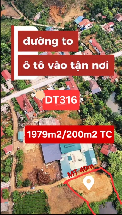 Bán đất 1979,2m2 giá 1,95 tỷ tại thị trấn Thanh Sơn - Ảnh thu nhỏ 2