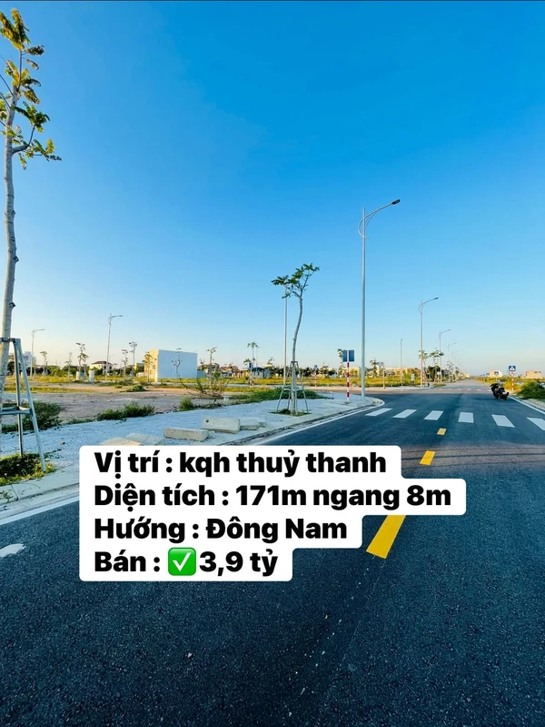 Bán đất 171m x 8m tại khu quy hoạch Thuỷ Thanh, Huế