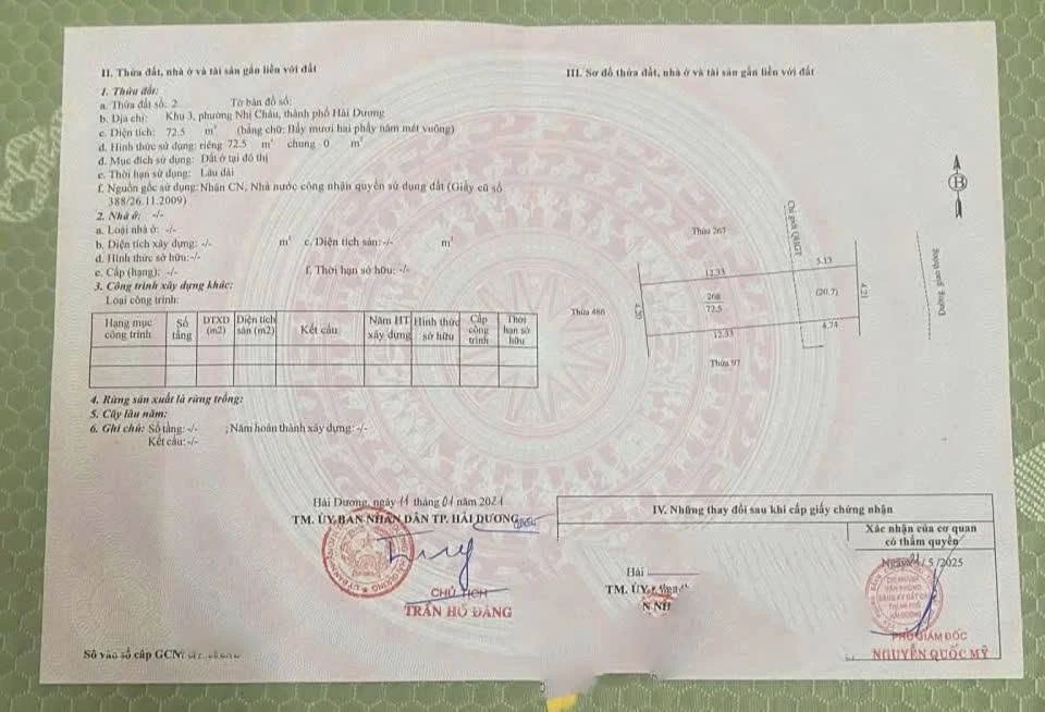 Bán đất mặt phố Mai Ngô Nhị Châu Hải Dương 72.5m2 giá 2.1 tỷ - Ảnh thu nhỏ 4
