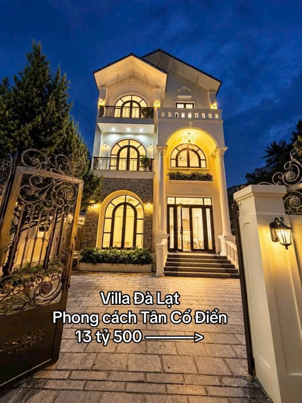 Villa tân cổ điển 226m² 5PN Đà Lạt 13.5 tỷ