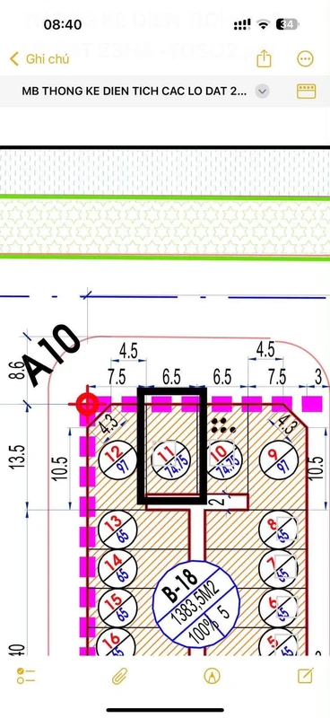 Đất mặt mương kinh doanh Lideco 74.75m2, 5.5 tỷ