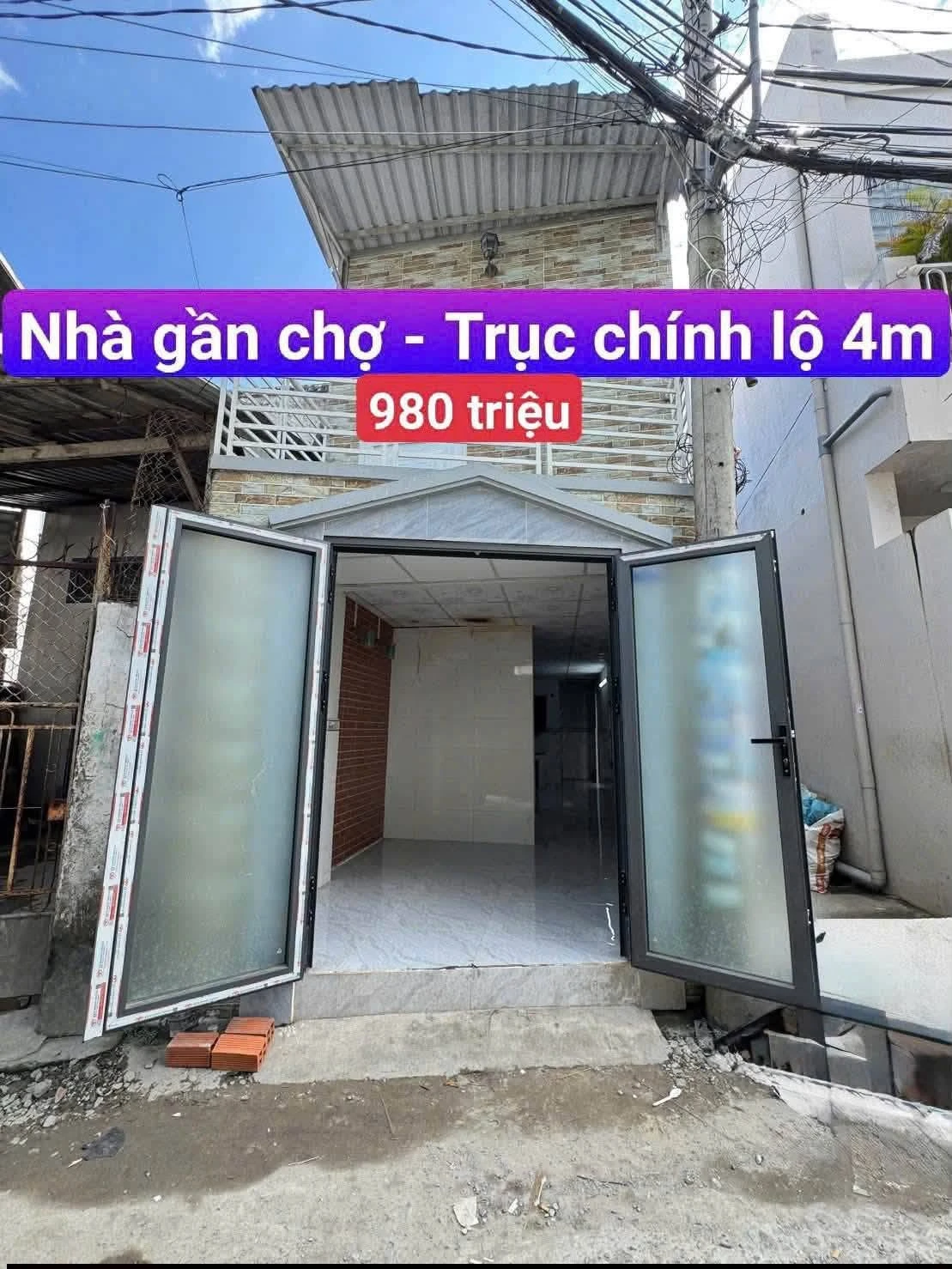 Bán nhà lộ ô tô 2PN Bùi Hữu Nghĩa, Bình Tân 980 triệu - Ảnh 1