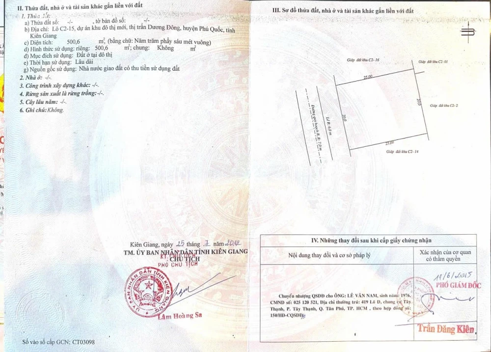 Bán đất nền dự án tại C2-15, KĐT Mới Bắc Dương Đông, giá ưu đãi 30 triệu/m2, 500m2 - Ảnh thu nhỏ 2