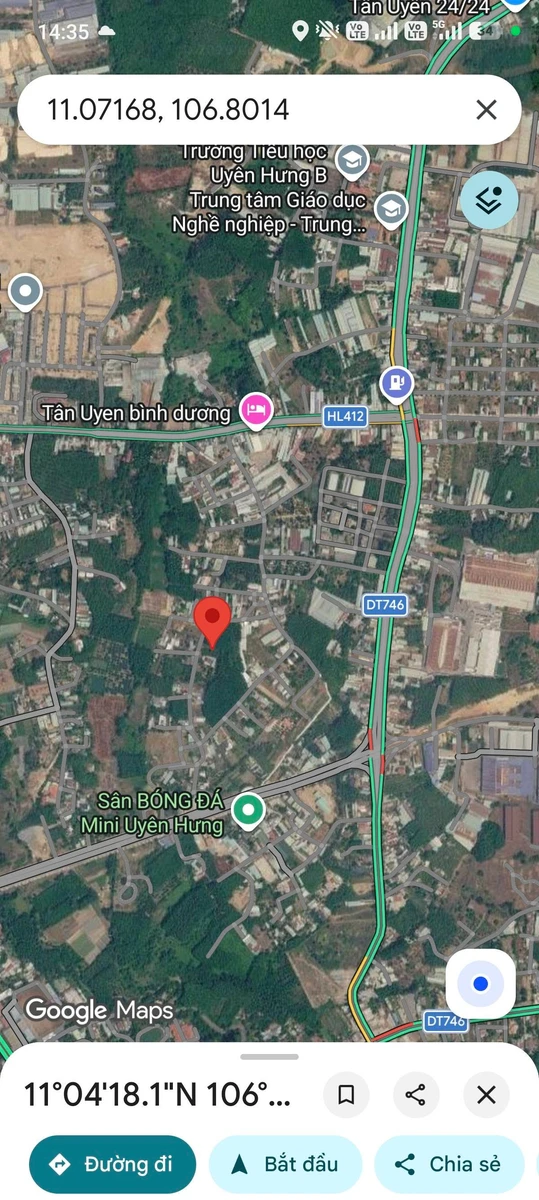 Bán đất 440m² Tân Uyên, Bình Dương 3.7 tỷ - Ảnh thu nhỏ 2