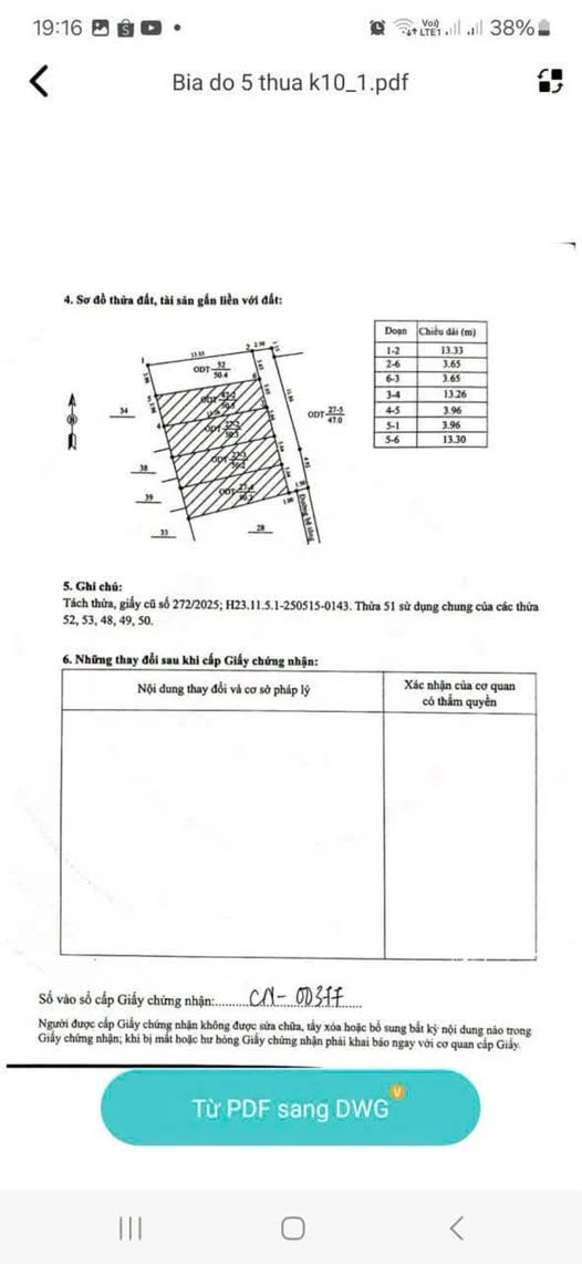 Bán lô đất 50m² ngõ Bình Lộc, giá 1 tỷ 3 - Ảnh 1