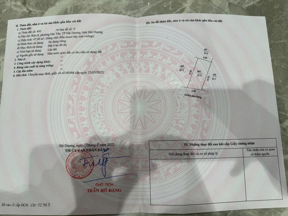 Bán đất ngõ Thắng Lợi, Tân Hưng, 46,5m2, 1 tỷ - Ảnh thu nhỏ 2