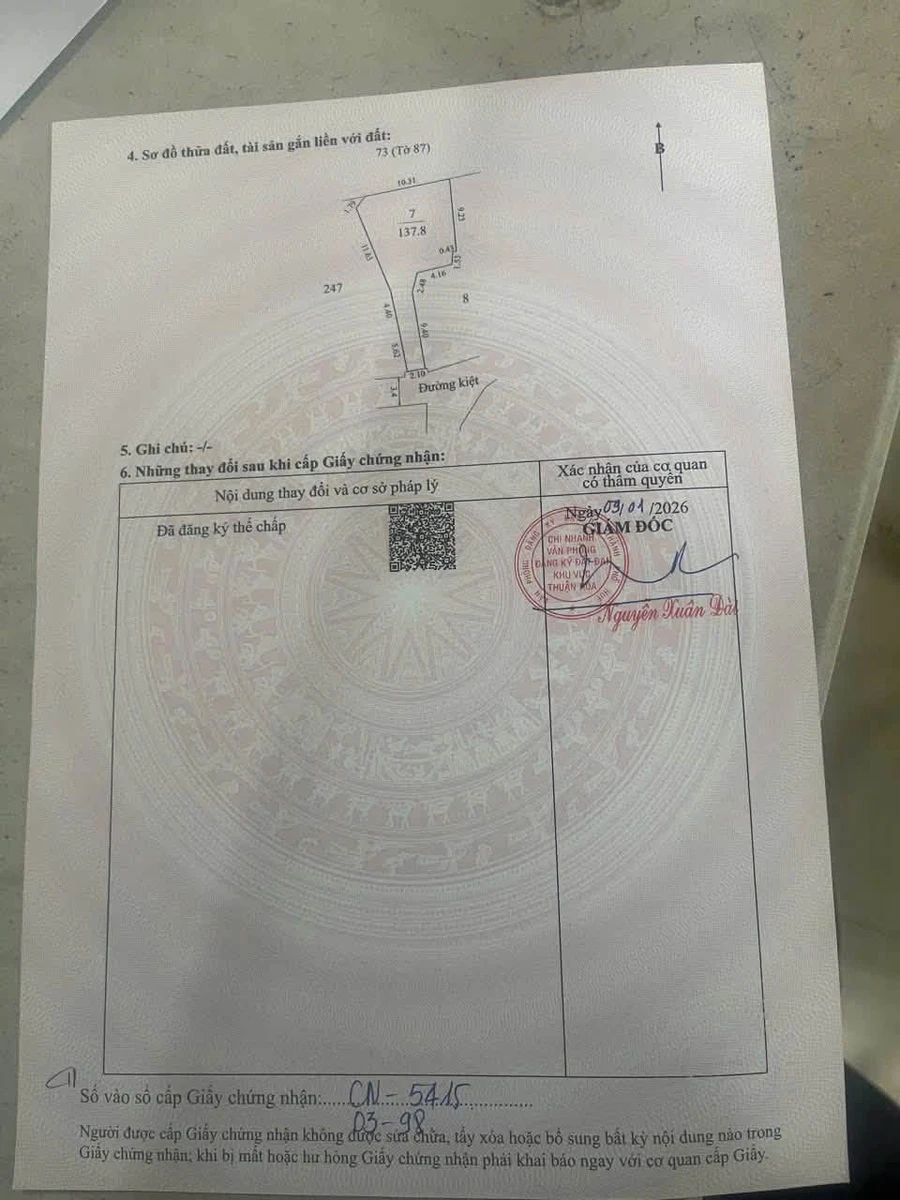 Bán nhà 137,8m2 có 6 phòng cho sinh viên thuê trung tâm TP Huế - Ảnh 1