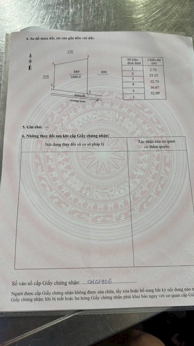 Bán đất 1000m2 thổ cư Hàm Hiệp, Bình Thuận 750 triệu - Ảnh thu nhỏ 3