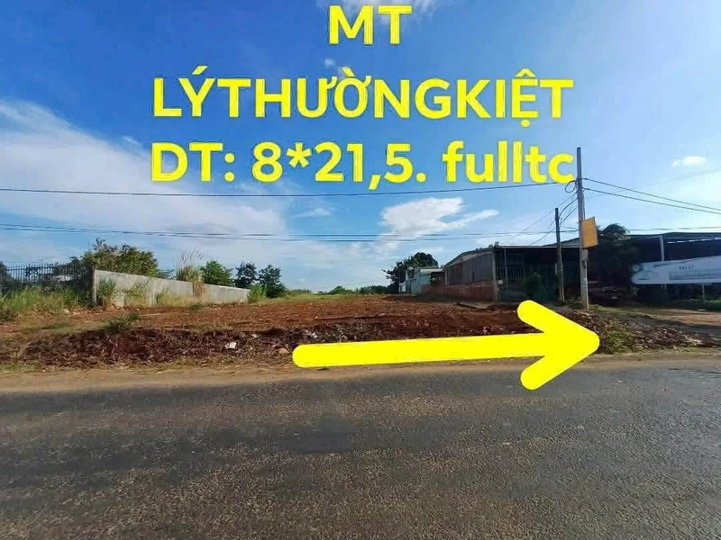 Bán đất mặt tiền Lý Thường Kiệt 176m2, góc 2 mặt tiền