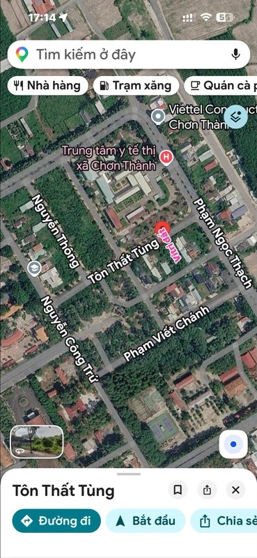 Bán đất nền 9x22 Tôn Thất Tùng, Chơn Thành Bình Phước 1 tỷ 3