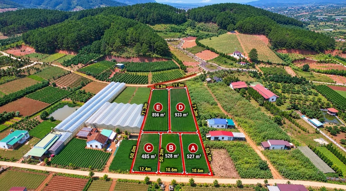 Bán đất nền nghỉ dưỡng 485 m² Nam Ban, Lâm Hà từ 975 triệu - Ảnh thu nhỏ 2