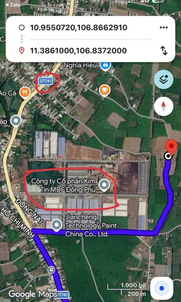 Bán đất 600m² ngang 12m sâu 50m Đồng Xoài 1 tỷ - Ảnh 1