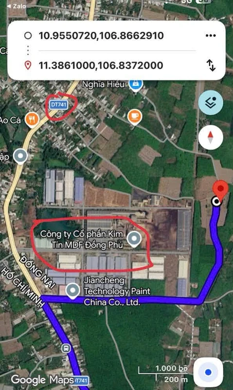 Bán đất 600m² ngang 12m sâu 50m Đồng Xoài 1 tỷ