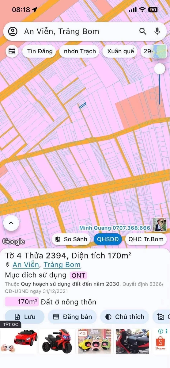 Bán đất 170m² full thổ cư Đồng Nai 1,3 tỷ - Ảnh thu nhỏ 3