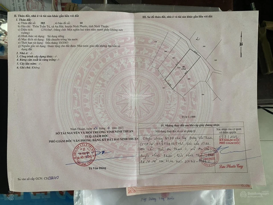 Chính chủ cần bán trọn gói cụm 3 thửa đất liền kề nhau, An Thạnh 2, Phước Dinh, Khánh Hòa - Ảnh thu nhỏ 3