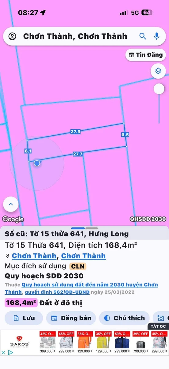 Bán đất nền 100m2 mặt tiền 6m Quốc Lộ 14 gần KCN Becamex - Ảnh thu nhỏ 4