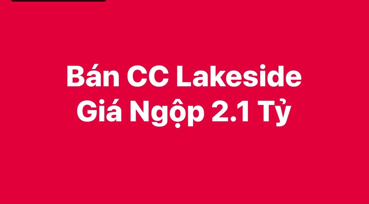 Bán căn hộ Lakeside 73,5m² 2PN Vũng Tàu 2,1 tỷ - Ảnh 1