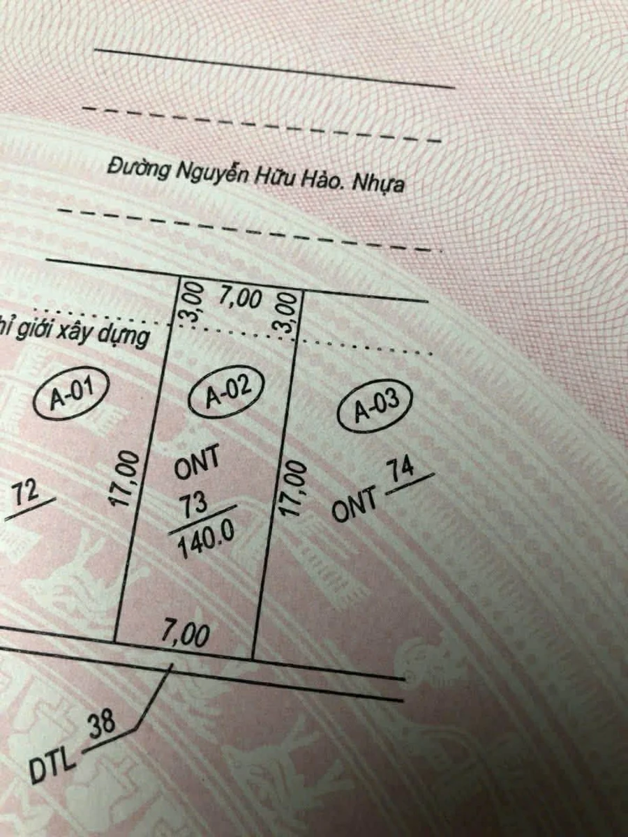Bán đất 7x20 phố Nguyễn Hữu Hào, Quảng Bình, 3 tỷ - Ảnh thu nhỏ 3
