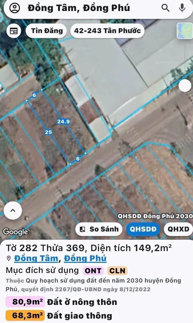 Bán đất 150m² mặt tiền khu dân cư Hữu Phúc 5 tỷ - Ảnh thu nhỏ 3