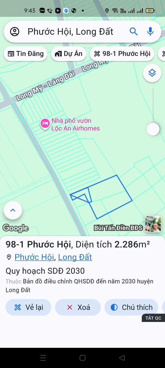Bán đất Phước Hải hơn 2 sào, giá 3 tỷ 8 - Ảnh thu nhỏ 3