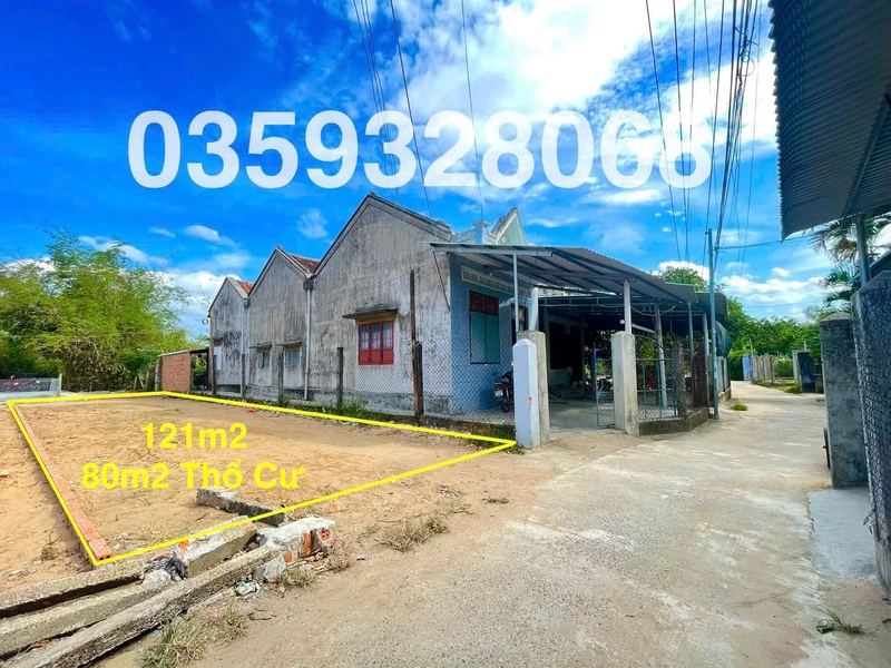Bán đất Vĩnh Phú Tuy Hoà 121m2, sổ riêng 650 triệu
