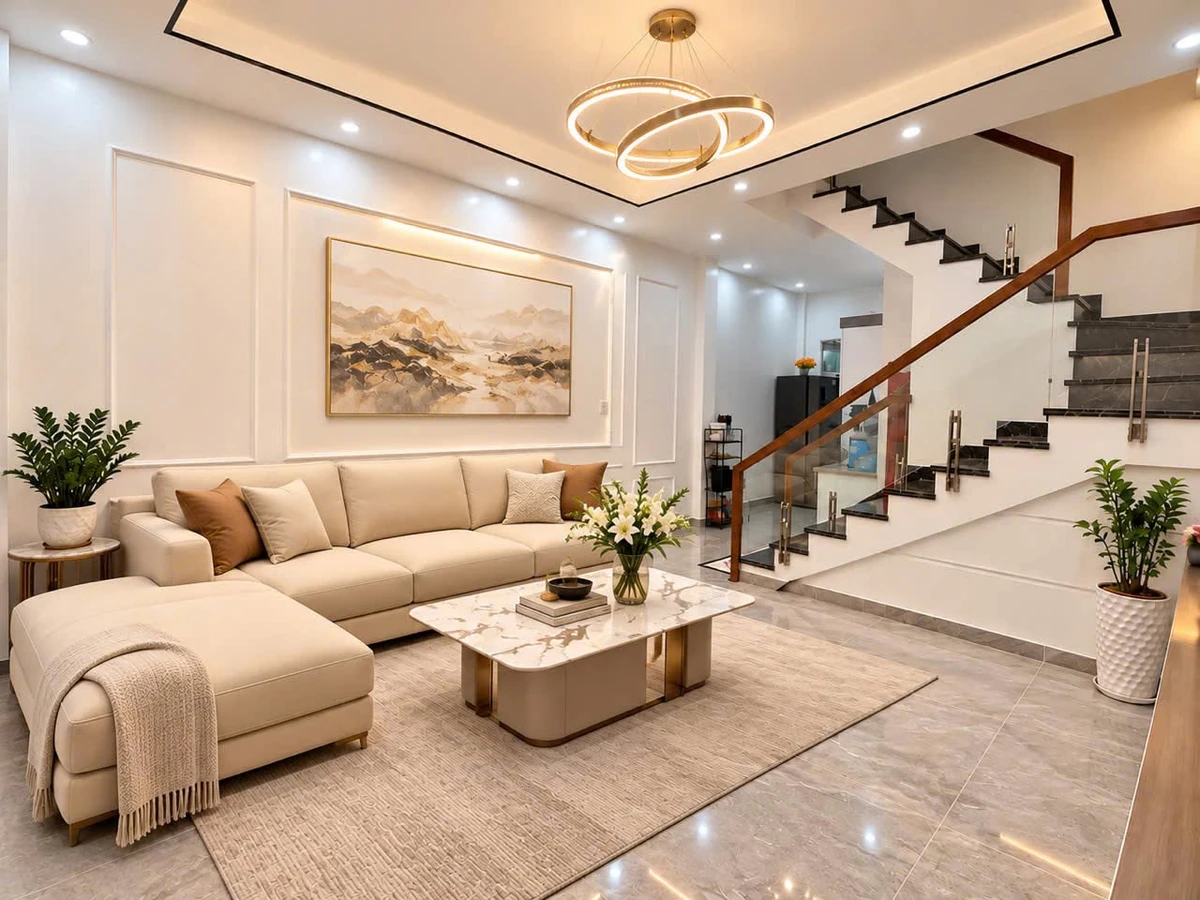 Bán nhà 3 tầng 40m2 full nội thất Trần Nguyên Hãn - Ảnh 1