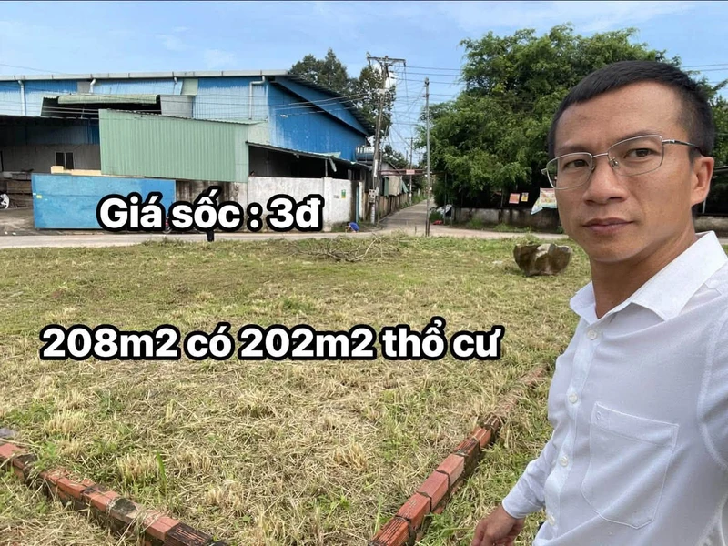 Bán lô đất An Phước 208m2 thổ cư, mặt tiền 27m - 3 tỷ