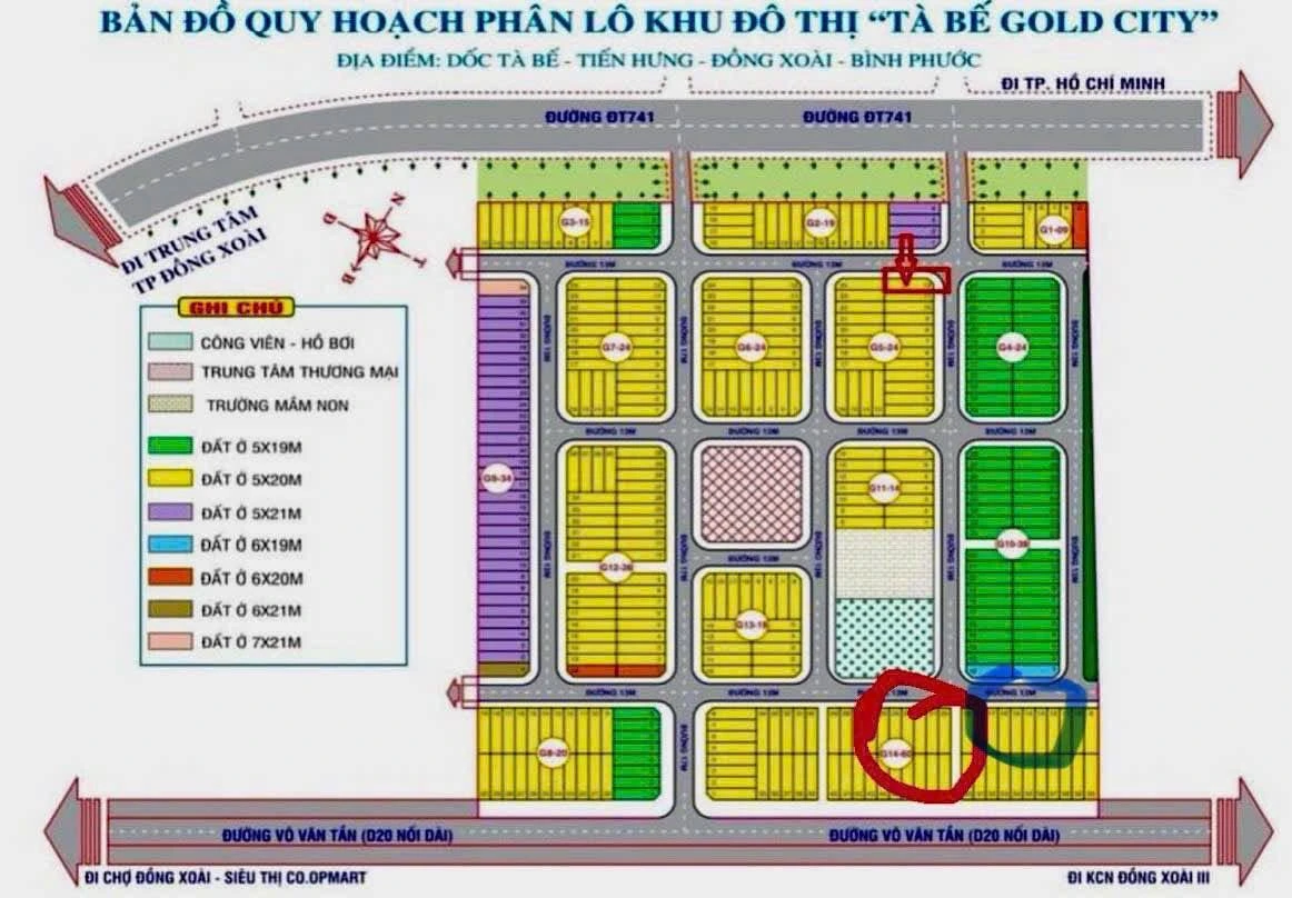 Bán cặp 2 lô đất liền kề Tà Bế Gold Đồng Xoài 200m2 - Ảnh thu nhỏ 5